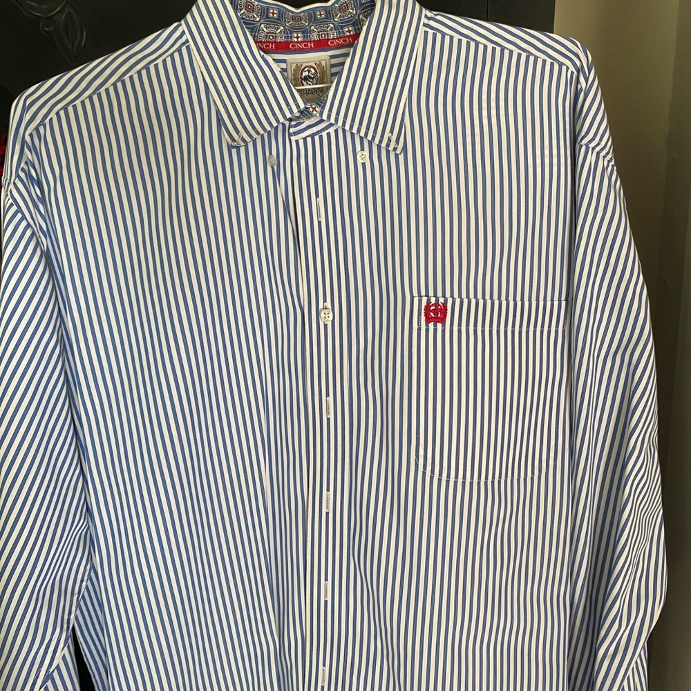 Men’s Cinch brand western button down shirt ~ XXL~